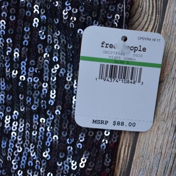 Sale! FP Gold Rush Sequin Mini Dress Black - Picture 16 of 16